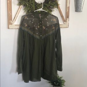 Free People Floral Tunic
